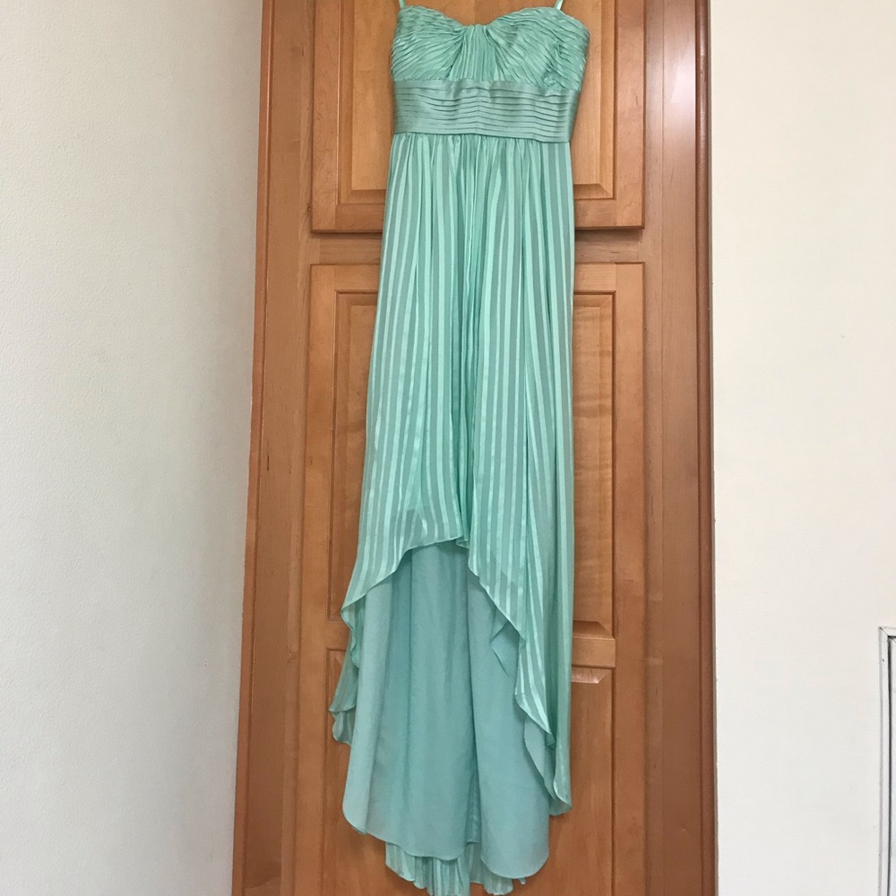 BCBG Beautiful Seafoam high Low Dress Worn Once!